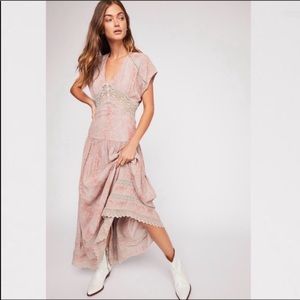 Free People Prairie Flower Lace Maxi Dress Size 0